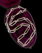 VICTORIAN CHUNKY SILVER PAPERCLIP CHAIN