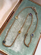 ANTIQUE 15CT & MULTI GEM CHAIN