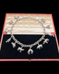 VICTORIAN ANIMAL CHARM CHUNKY SILVER NECKLACE