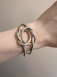 VINTAGE GUCCI SILVER LOVERS KNOT BANGLE