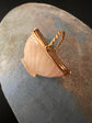 19TH CENTURY MOTHER OF PEARL & 18CT GOLD BASKET PENDANT