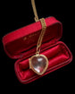 VICTORIAN HEART ROCK CRYSTAL LOCKET