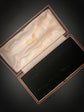 RICH BROWN LEATHER RECTANGULAR MULTI RING BOX