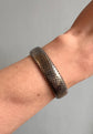 19TH CENTURY SILVER NIELLO CHEQUERBOARD BANGLE