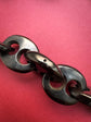 VICTORIAN WHITBY JET MARINER LINK CHAIN