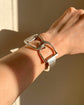 FRENCH SILVER DOUBLE STIRRUP BANGLE