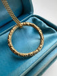 GEORGIAN CHUNKY 15CT GOLD SPLIT RING