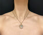 VICTORIAN DOUBLE HEART ROCK CRYSTAL PENDANT