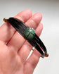 ANTIQUE SCARAB & ELEPHANT HAIR BANGLE