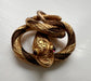 VICTORIAN HIGH CARAT GOLD & HAIR SNAKE PENDANT