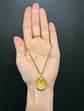 VICTORIAN 19CT GOLD HORSE HOOF PENDANT