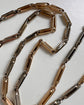 ANTIQUE BI-COLOUR 9CT GOLD & PLATINUM ALBERT CHAIN