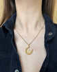 ANTIQUE 9CT GOLD ‘LUCKY 13’ HORSESHOE PENDANT