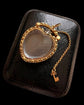 VICTORIAN 15CT GOLD HEART PADLOCK & KEY PENDANT