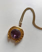 ANTIQUE 9CT GOLD & PASTE HORSESHOE PENDANT