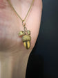 VICTORIAN 18CT GOLD ACORN PENDANT