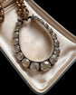 HUGE ANTIQUE SILVER & PASTE HORSESHOE PENDANT
