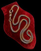 ANTIQUE 18CT GOLD & PLATINUM BI-COLOUR CURB CHAIN