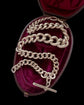 A SUPER CHUNKY ANTIQUE SILVER CURB CHAIN