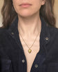 VICTORIAN 15CT GOLD & GARNET PUFFY HEART PENDANT
