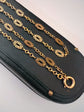 FRENCH 18CT GOLD FANCY LINK SAUTOIR GAURD CHAIN