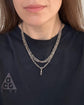 ANTIQUE FINE SILVER PAPERCLIP LINK GAURD CHAIN