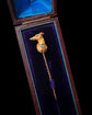 VICTORIAN 15CT GOLD WHIPPET DOG STICKPIN WITH HEART COLLAR