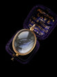 VICTORIAN 15CT GOLD & CRYSTAL LOCKET
