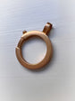 ANTIQUE 18CT GOLD GEOMETRIC BOLT RING