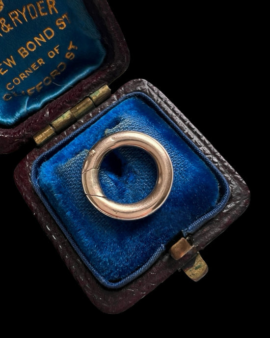ANTIQUE 9CT GOLD PLATED PUSH BOLT