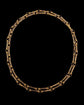 EARLY 19TH CENTURY 18CT GOLD & SWISS ENAMEL CHAIN
