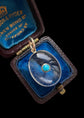 VICTORIAN ROCK CRYSTAL & TURQUOISE PENDANT