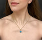VICTORIAN PAVÉ TURQUOISE SPHERE PENDANT