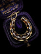 VICTORIAN BANDED AGATE HORSESHOE PENDANT
