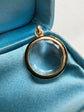 19TH CENTURY FACETED GLASS & ENAMEL 18CT GOLD LOCKET