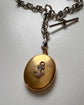 ANTIQUE DIAMOND ANCHOR 18CT GOLD LOCKET