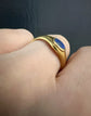 VICTORIAN LAPIS LAZULI & 15CT GOLD RING