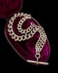 A SUPER CHUNKY ANTIQUE SILVER CURB CHAIN