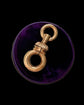 19TH CENTURY 18CT GOLD TWIST DOG CLIP