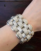 VICTORIAN SUPER CHUNKY SILVER BRACELET
