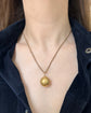 ANTIQUE 15CT GOLD POMANDER ORB PENDANT