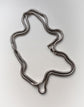 VICTORIAN SILVER SNAKE LINK CHAIN