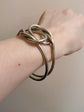 VINTAGE GUCCI SILVER LOVERS KNOT BANGLE