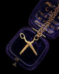 VINTAGE 9CT GOLD SCISSORS PENDANT