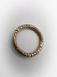 GEORGIAN 9CT GOLD CHASED SPLIT RING