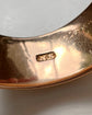 SUPER WIDE 18CT GOLD ANTIQUE CIGAR BAND RING