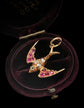 VICTORIAN DIAMOND & RUBY SWALLOW BIRD PENDANT
