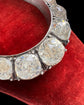 HUGE ANTIQUE SILVER & PASTE HORSESHOE PENDANT