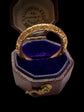 GEORGIAN 18CT GOLD CHASED SPLIT RING
