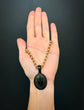 VICTORIAN WHITBY JET STAR PENDANT